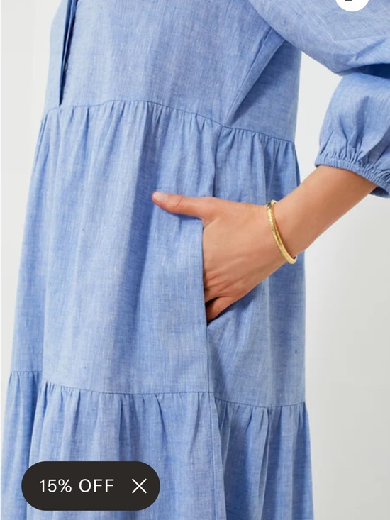 Tuckernuck Pomander Place Chambray Maxi Dress - Picture 4 of 6
